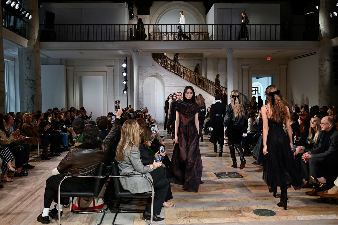 The fashion show took place in a gallery known for its artistic contributions.